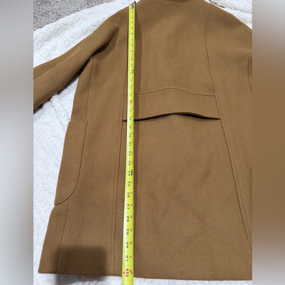 Madewell Classic Wool Blend Double-Breasted Coat - Size 10 - Picture 12 of 14